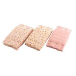 Protections de barreaux de lit en coton rose fonc�