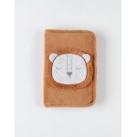Prot�ge carnet de sant� babou en veloudoux marron