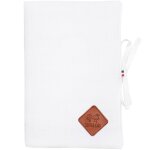 Protège carnet de santé en gaze de coton jeanne blanc Protège carnet de santé en gaze de coton jeanne blanc