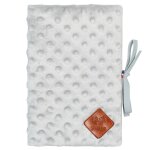 Protège carnet de santé en minky gris Protège carnet de santé en minky gris