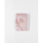 Protge carnet de sant popsie en veloudoux rose
