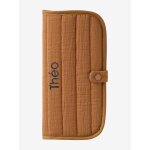 Protge livret de famille en gaze de coton ocre