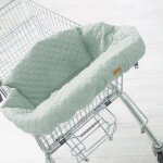 Prot�ge - si�ge caddie b�b� lavable + sac � dos de transport vert givr�