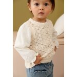 Pull b�b� fille 2 en 1 �cru