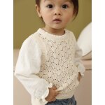 Pull b�b� fille 2 en 1 �cru