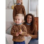 Pull bébé fille léopard capsule famille marron Pull bébé fille léopard capsule famille marron