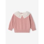 Pull b�b� fille manches longues mauve