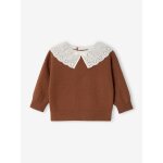 Pull b�b� fille manches longues moka