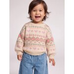Pull b�b� fille manches longues rose