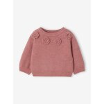 Pull b�b� fille manches longues rose poudr�