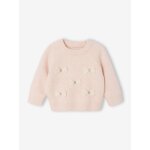 Pull b�b� fille rose