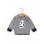 Pull b�b� gar�on gris chine