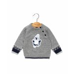 Pull b�b� gar�on gris chine