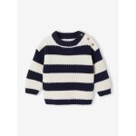 Pull b�b� gar�on manches longues marine
