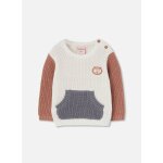 Pull b�b� gar�on avec poche blanc
