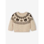 Pull b�b� gar�on tricot beige chin�