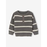 Pull b�b� manches longues vert de gris