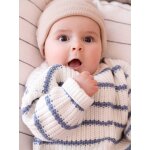 Pull b�b� marin ouverture dos bleu