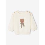 Pull b�b� naissance tricot �cru