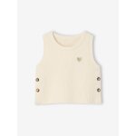 Pull bb sans manches cru