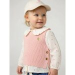 Pull b�b� sans manches rose poudr�