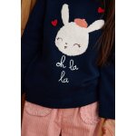 Pull b�b� en tricot aim�e bleu