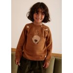 Pull b�b� en tricot moka marron