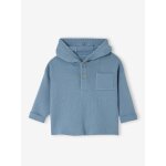 Pull � capuche b�b� bleu jean