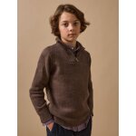 Pull col camionneur gar�on marron