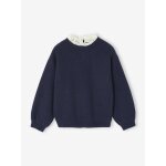 Pull col fantaisie forme loose fille marine Pull col fantaisie forme loose fille marine