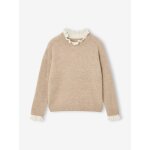 Pull col montant fille