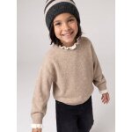 Pull col montant fille camel