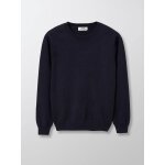 Pull col rond bleu fonce
