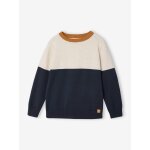 Pull col rond gar�on personnalisable marine