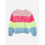 Pull col rond multicouleur