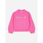 Pull col rond rose flash