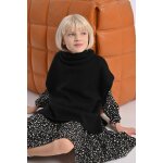 Pull  col roul sans manches noir