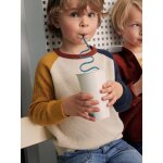 Pull colorblock pop gar�on �cru