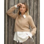 Pull crop top de grossesse et d'allaitement gaspard camel