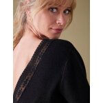 Pull dcollet dos dentelle grossesse envie de fraise noir