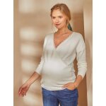 Pull devant / dos grossesse et allaitement blanc