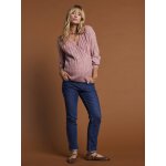Pull devant / dos maille fantaisie avec alpaga envie de fraise framboise