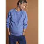 Pull fantaisie grossesse et allaitement bleu chambray Pull fantaisie grossesse et allaitement bleu chambray