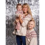 Pull femme jacquard noël capsule famille noël écru Pull femme jacquard noël capsule famille noël écru