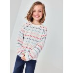 Pull fille coton blanc