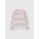 Pull fille coton blanc