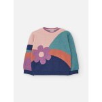 Pull fille fleurs rose Pull fille fleurs rose