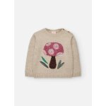 Pull fille imprim beige