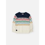 Pull fille avec imprimé blanc Pull fille avec imprimé blanc