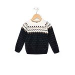 Pull fille indigo